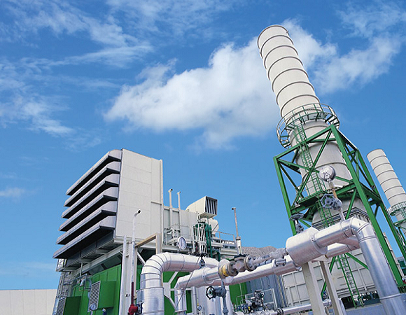 Power plant chiminey airflow sensor