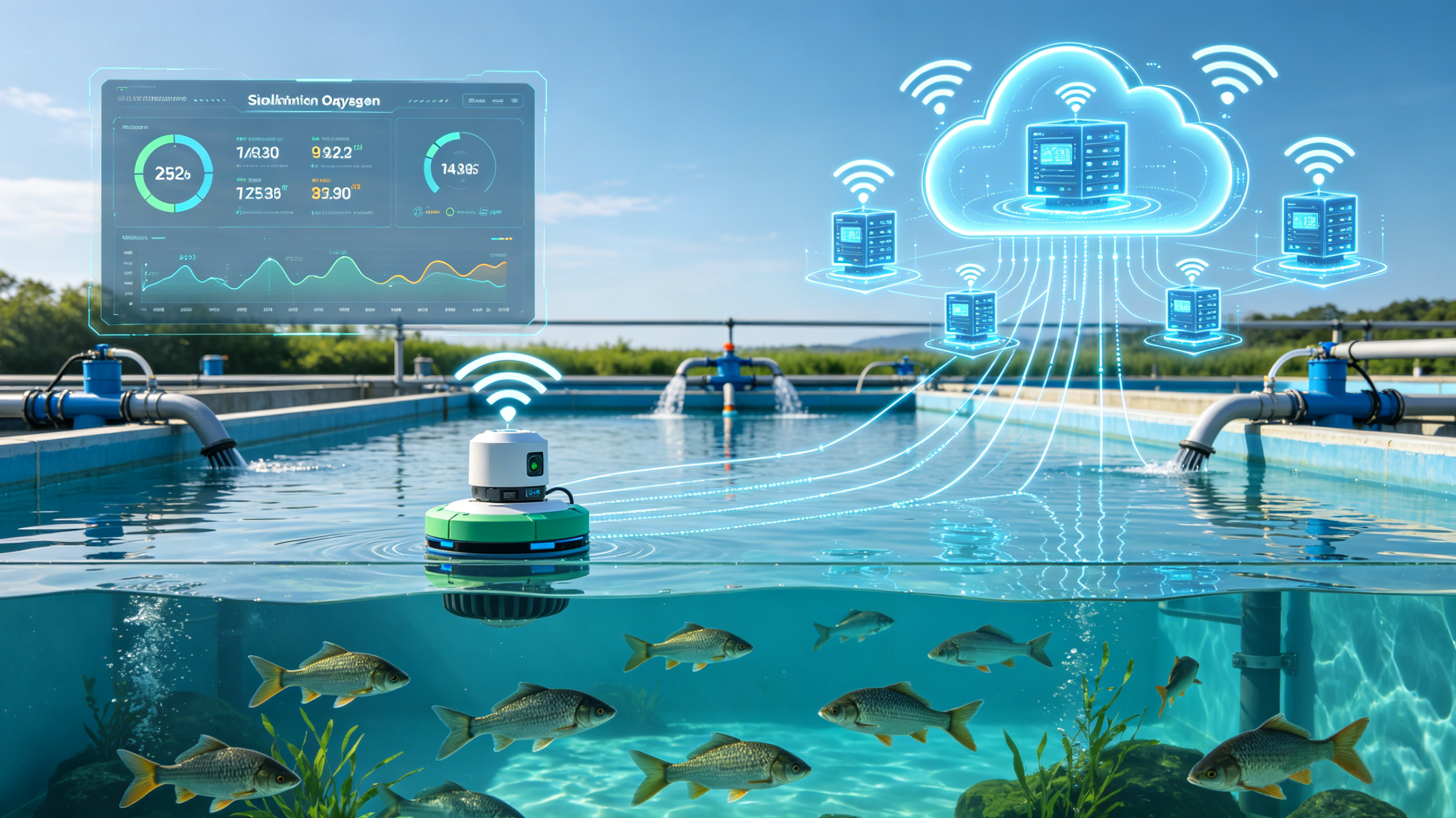 dissolved oxygen prediction modeling intelligent aquaculture IoT sensors cloud platform professional guide