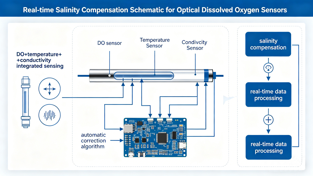 Real-Time Salinity Compensation for Optical DO Sensors