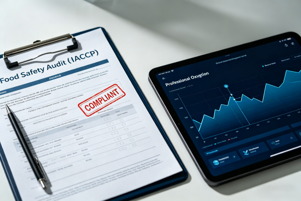 HACCP compliance digital data logging for dissolved oxygen