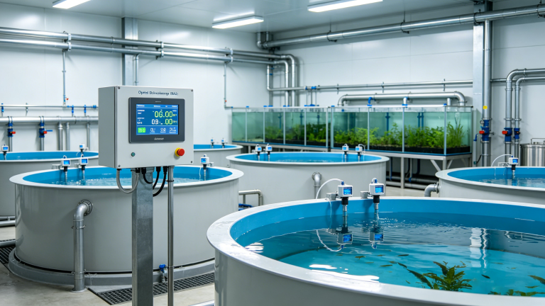 Optical vs electrochemical dissolved oxygen sensors technical comparison diagram for intensive shrimp farming ponds in Vietnam and Thailand