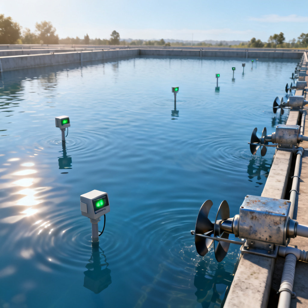 Fisheries hypoxia prevention using DO sensor integration with SCADA systems