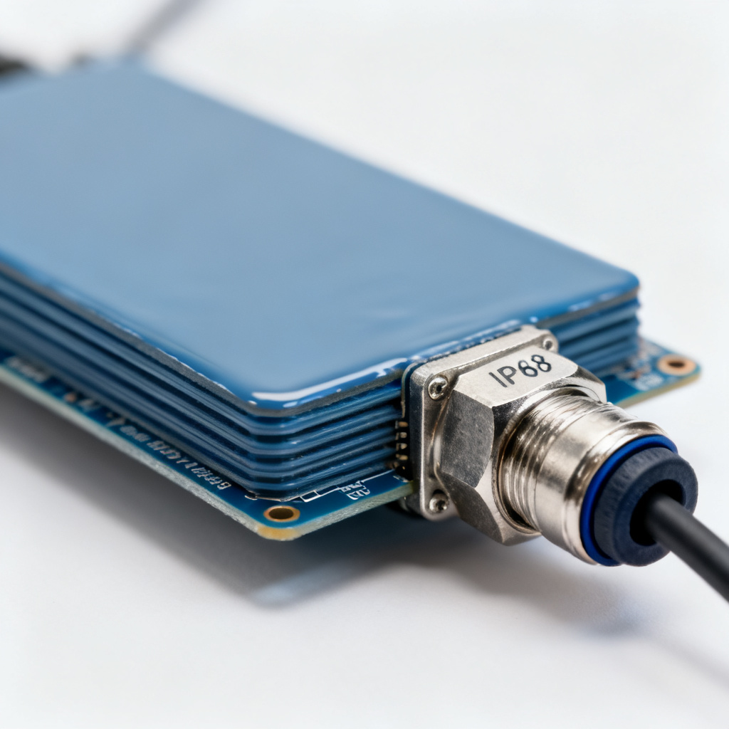 Custom PCB for aquaculture DO sensor with IP68 rating and 4-20 mA output