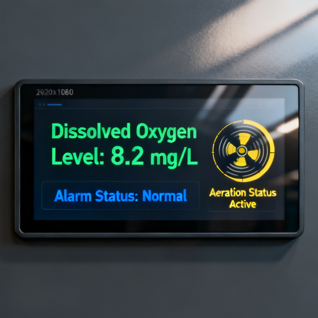 Automated DO monitoring controller dashboard with real-time data display