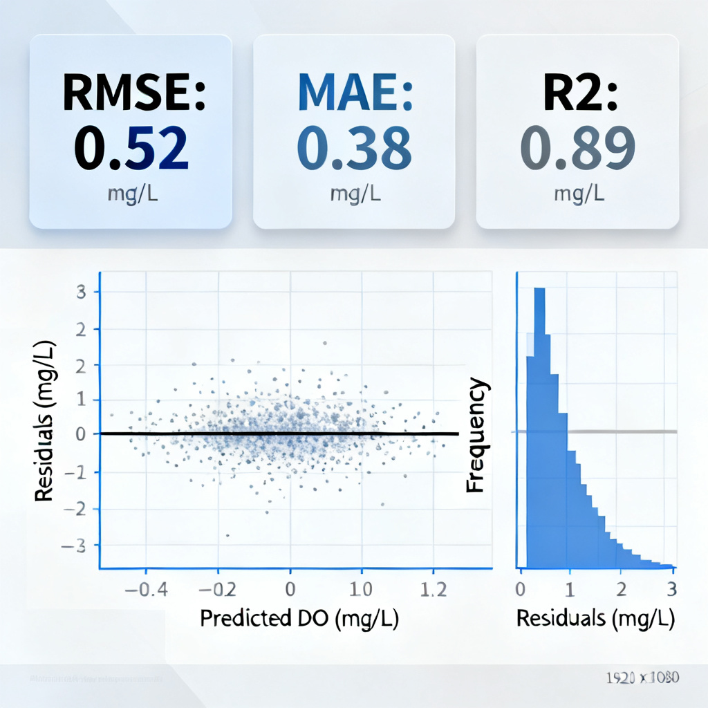 DO prediction model validation metrics and error analysis