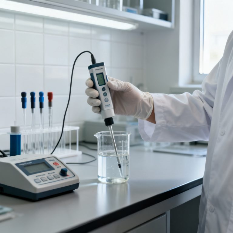 Electrochemical DO Sensor Calibration Process showing membrane replacement and electrolyte refill steps for dissolved oxygen sensor maintenance
