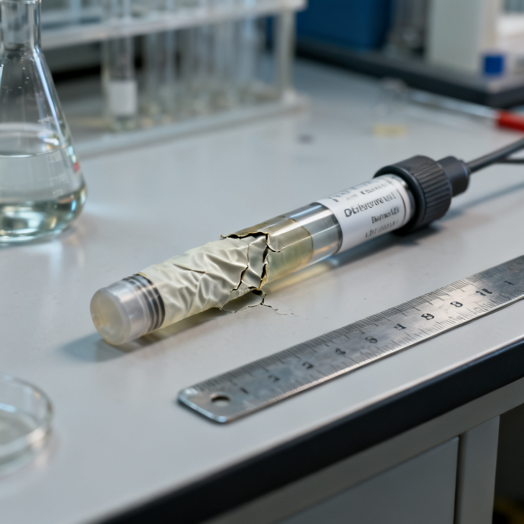 Electrochemical DO sensor membrane replacement signs and maintenance