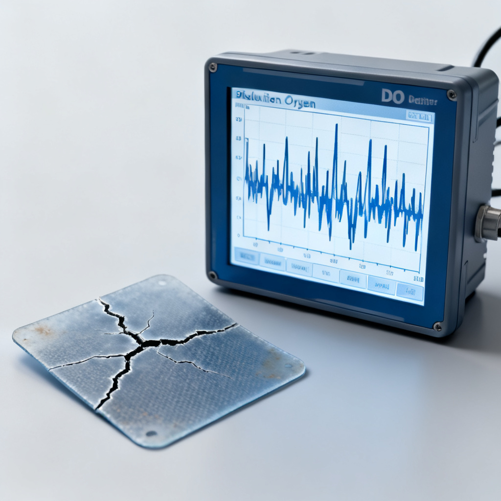 Erratic noisy DO sensor readings from damaged membrane