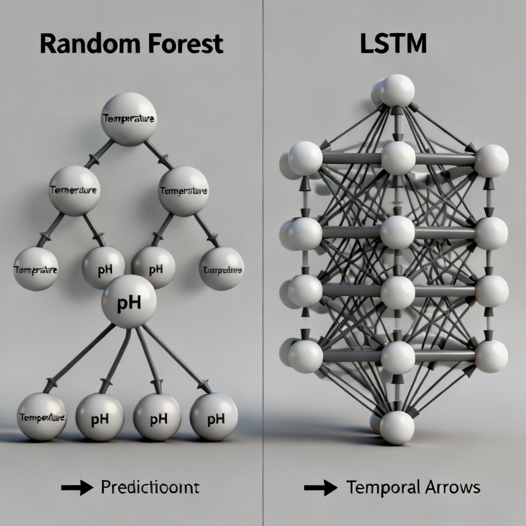 Machine Learning vs Deep Learning for DO prediction comparison diagram