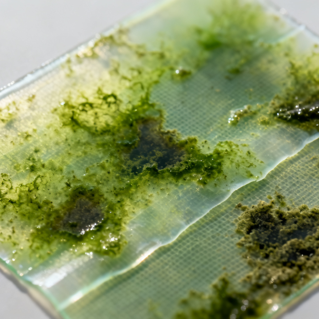 Optical DO sensor membrane with biofilm causing negative drift in water quality monitoring