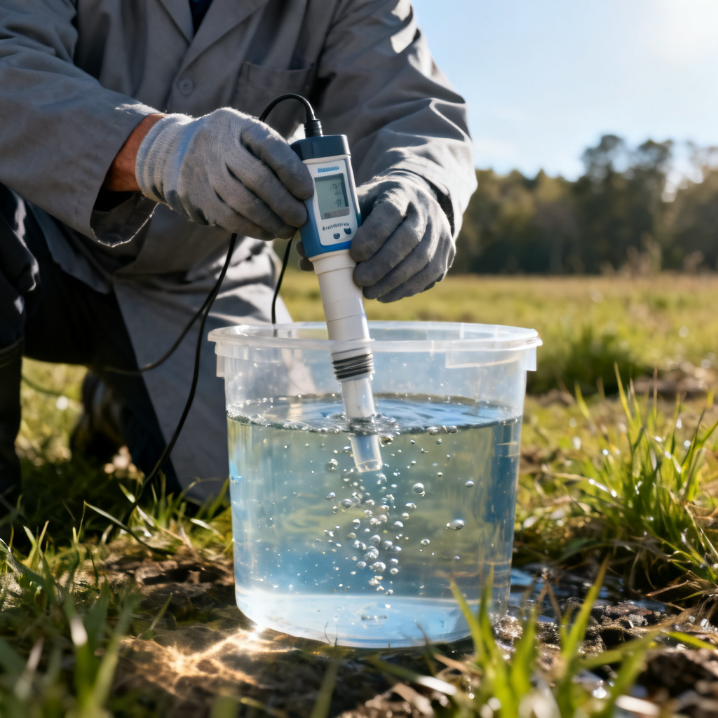 free oxygen dissolved in water