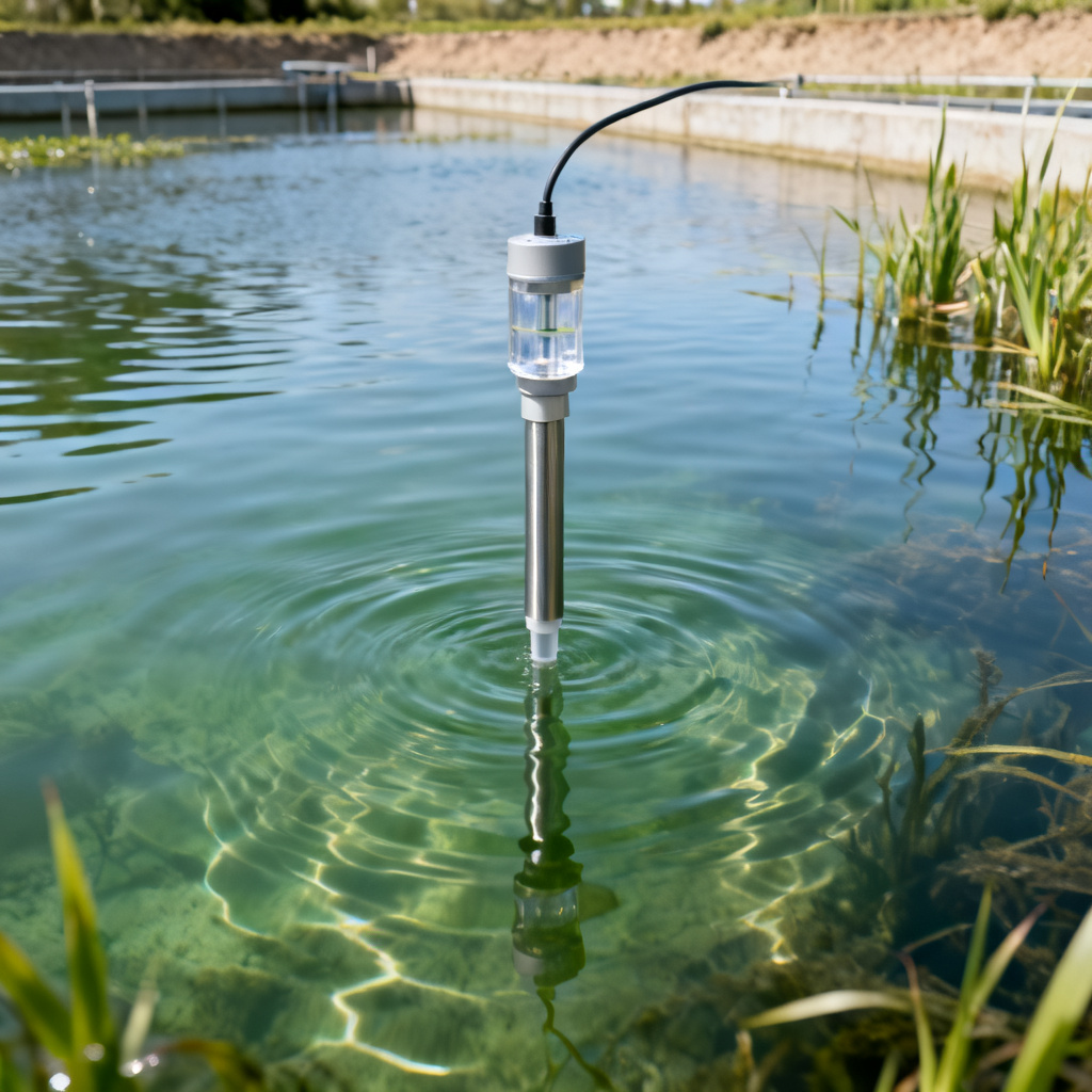 Optical DO sensor probe detailing the luminescent cap technology that requires no membrane or electrolyte for low-maintenance water testing