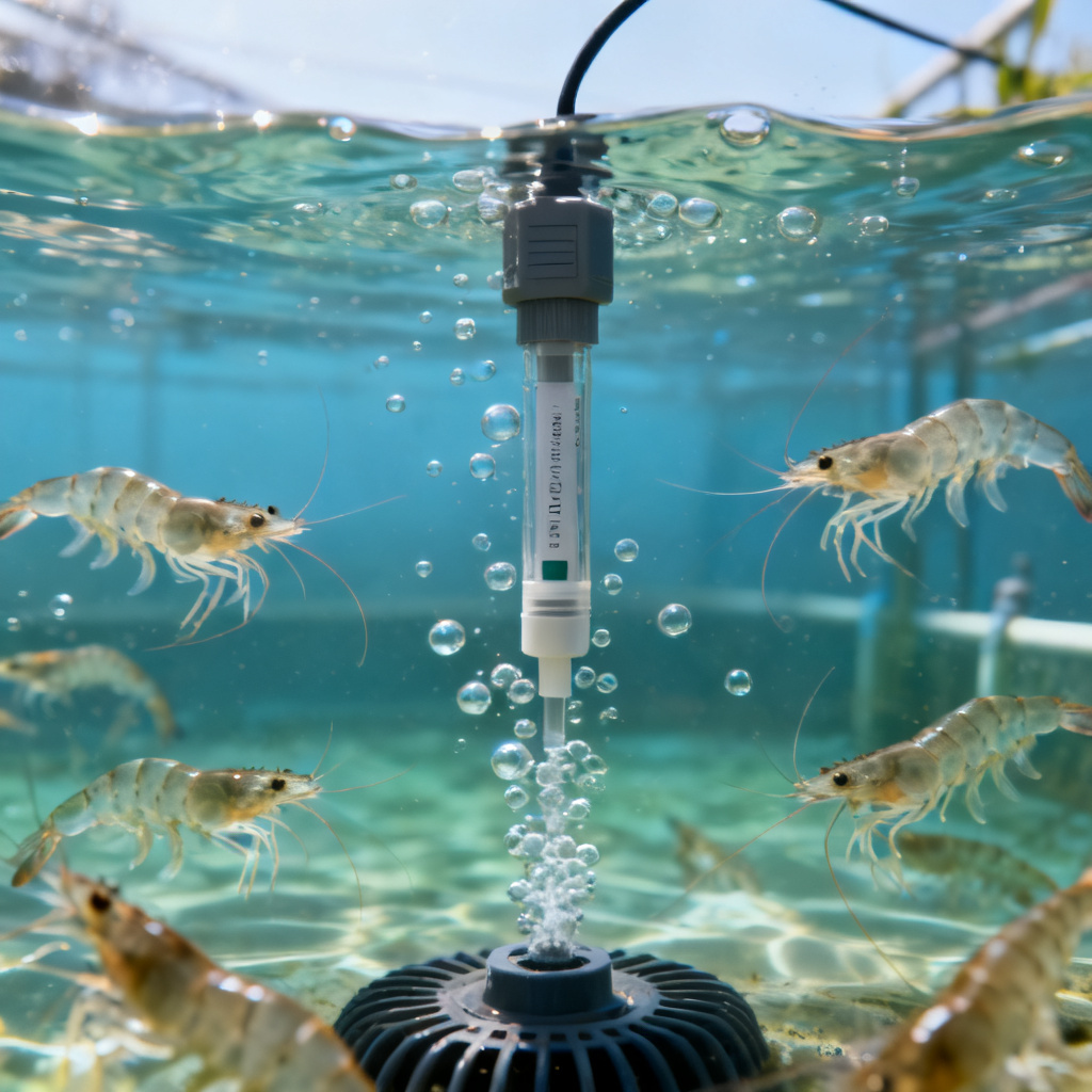 Industrial DO sensor installation showing correct probe placement in a wastewater treatment aeration tank to avoid common calibration mistakes