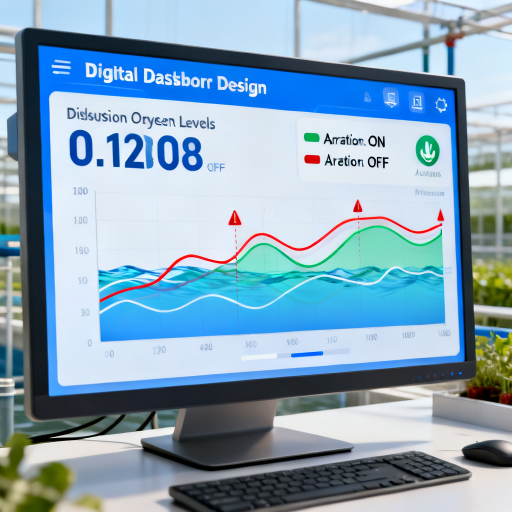 Automated aeration control dashboard powered by dissolved oxygen sensor data for tilapia farming