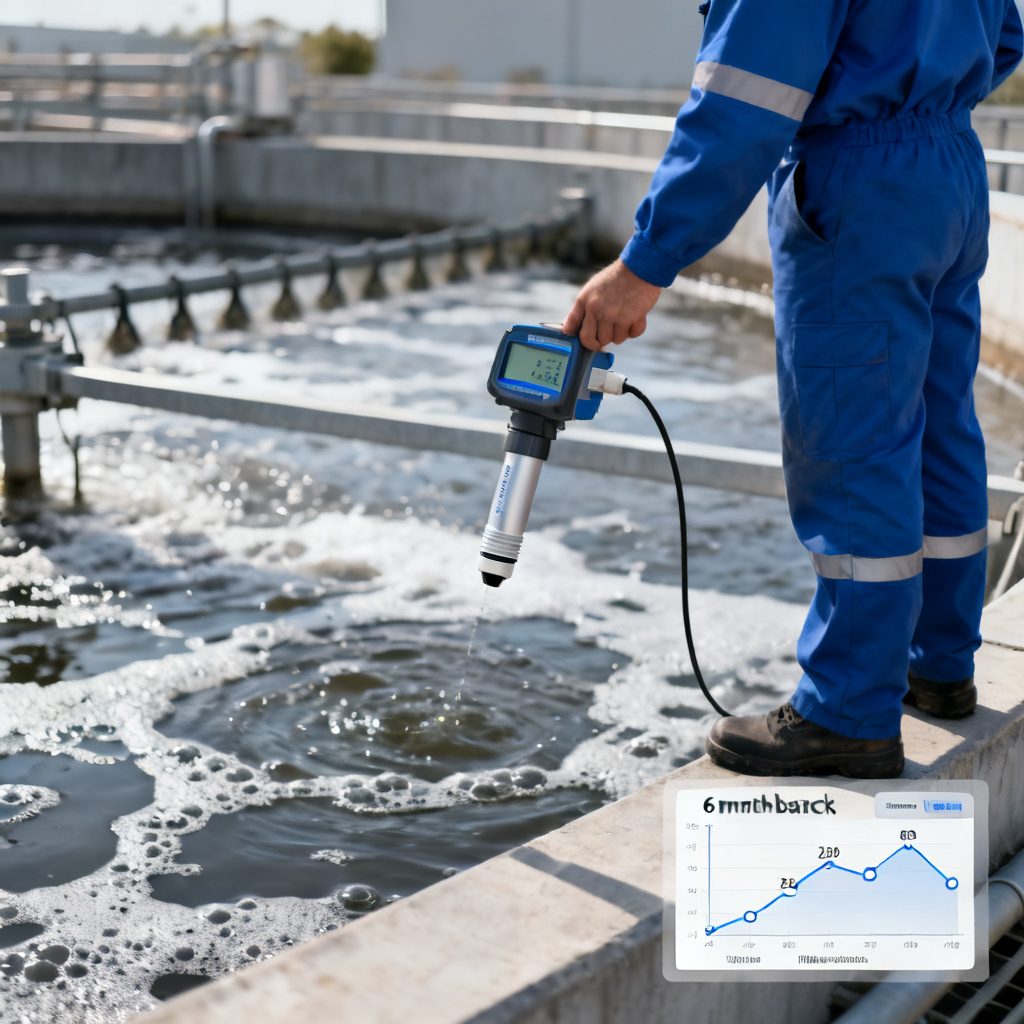 Optical DO sensor case study in wastewater treatment plant