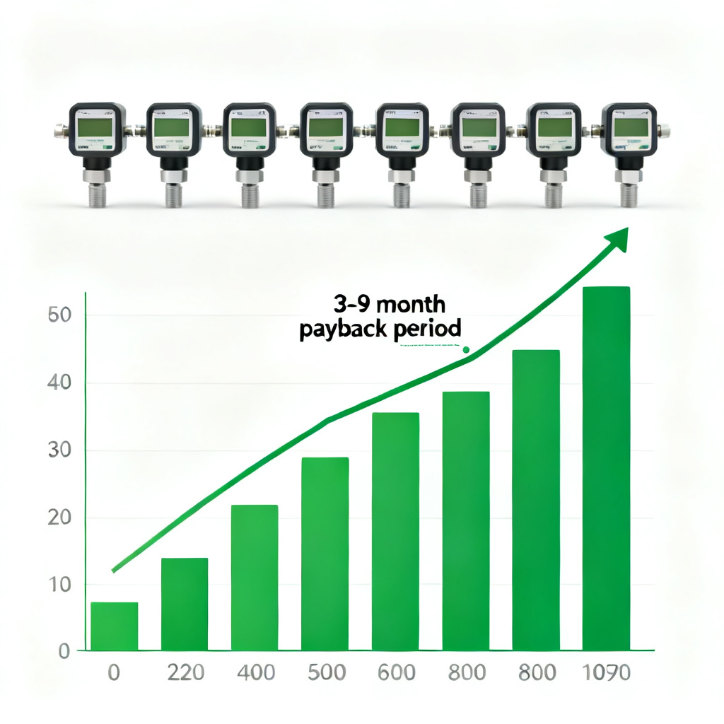 Optical DO technology payback summary with sensors and financial graph