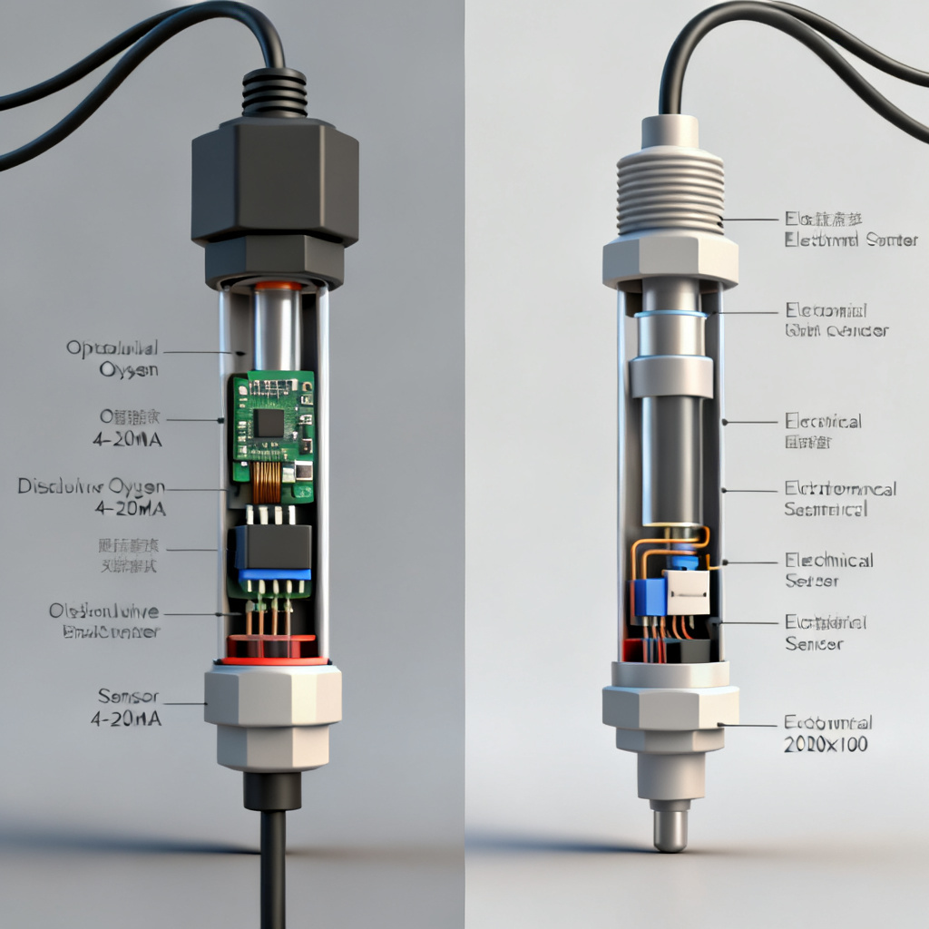 Comparison of optical and electrochemical Dissolved Oxygen Sensor 4-20mA technologies